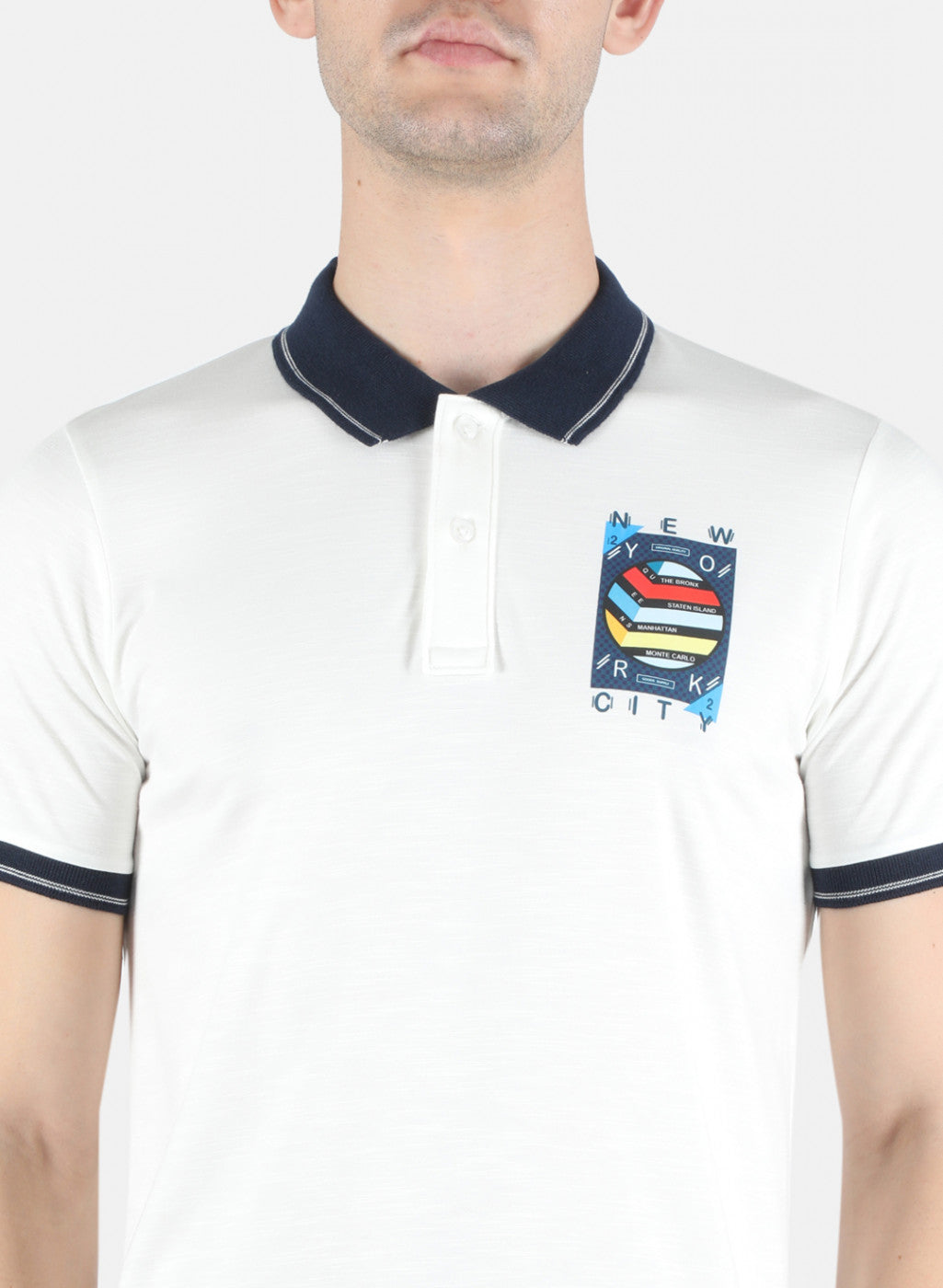 Men White Printed T-Shirt