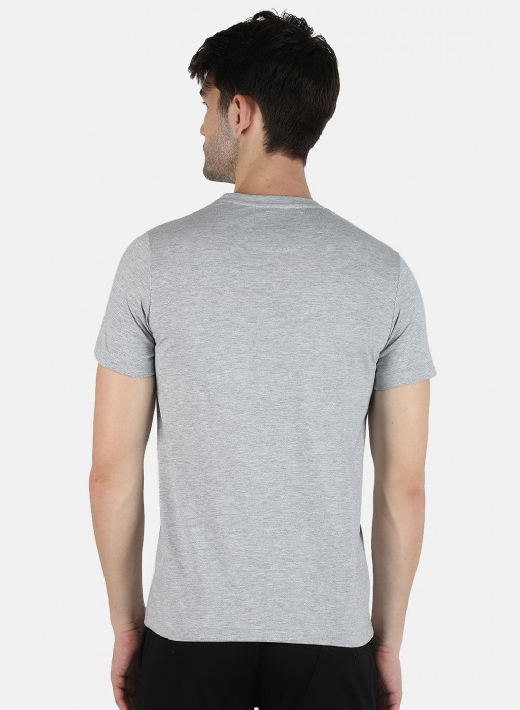 Men Grey Printed T-Shirt