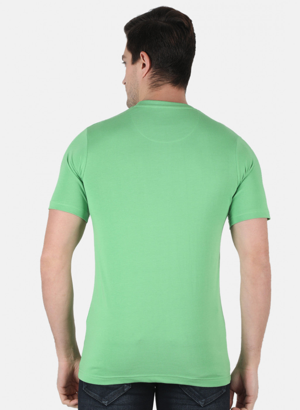 Men Green Printed T-Shirt