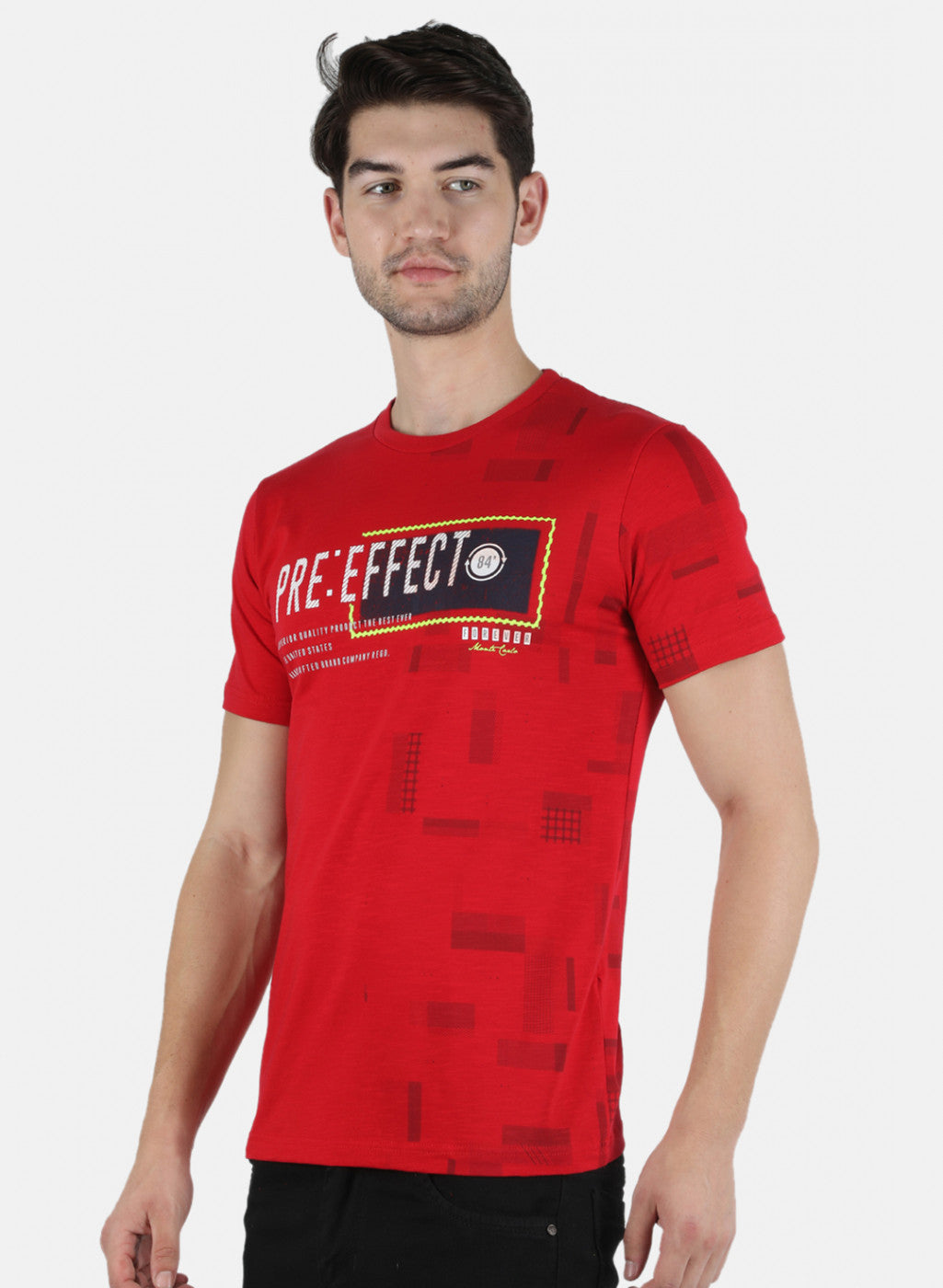 Men Red Printed T-Shirt