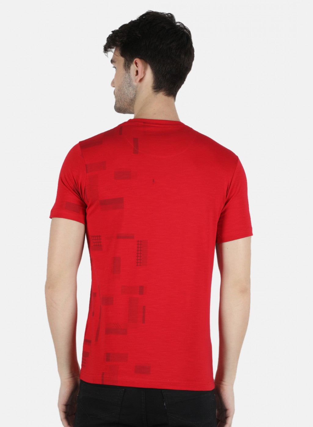 Men Red Printed T-Shirt