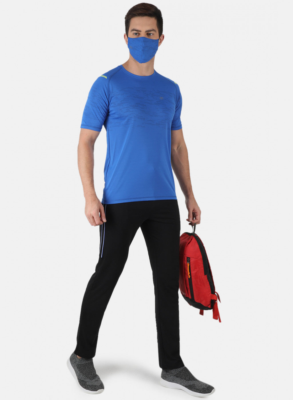 Men Blue Printed T-Shirt