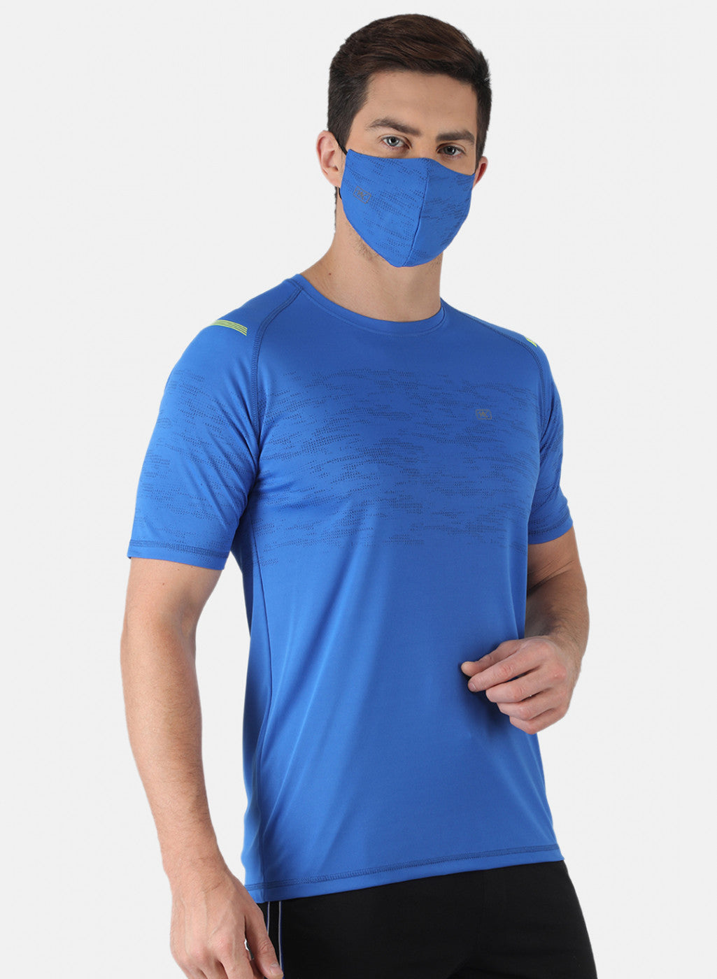 Men Blue Printed T-Shirt