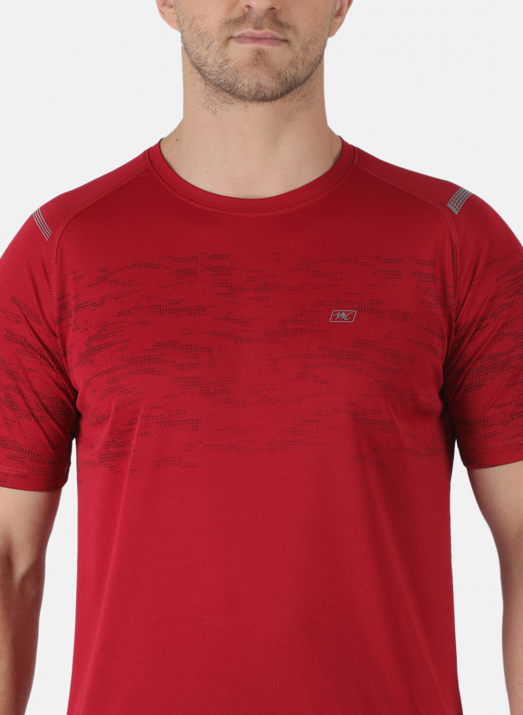Men Maroon Printed T-Shirt
