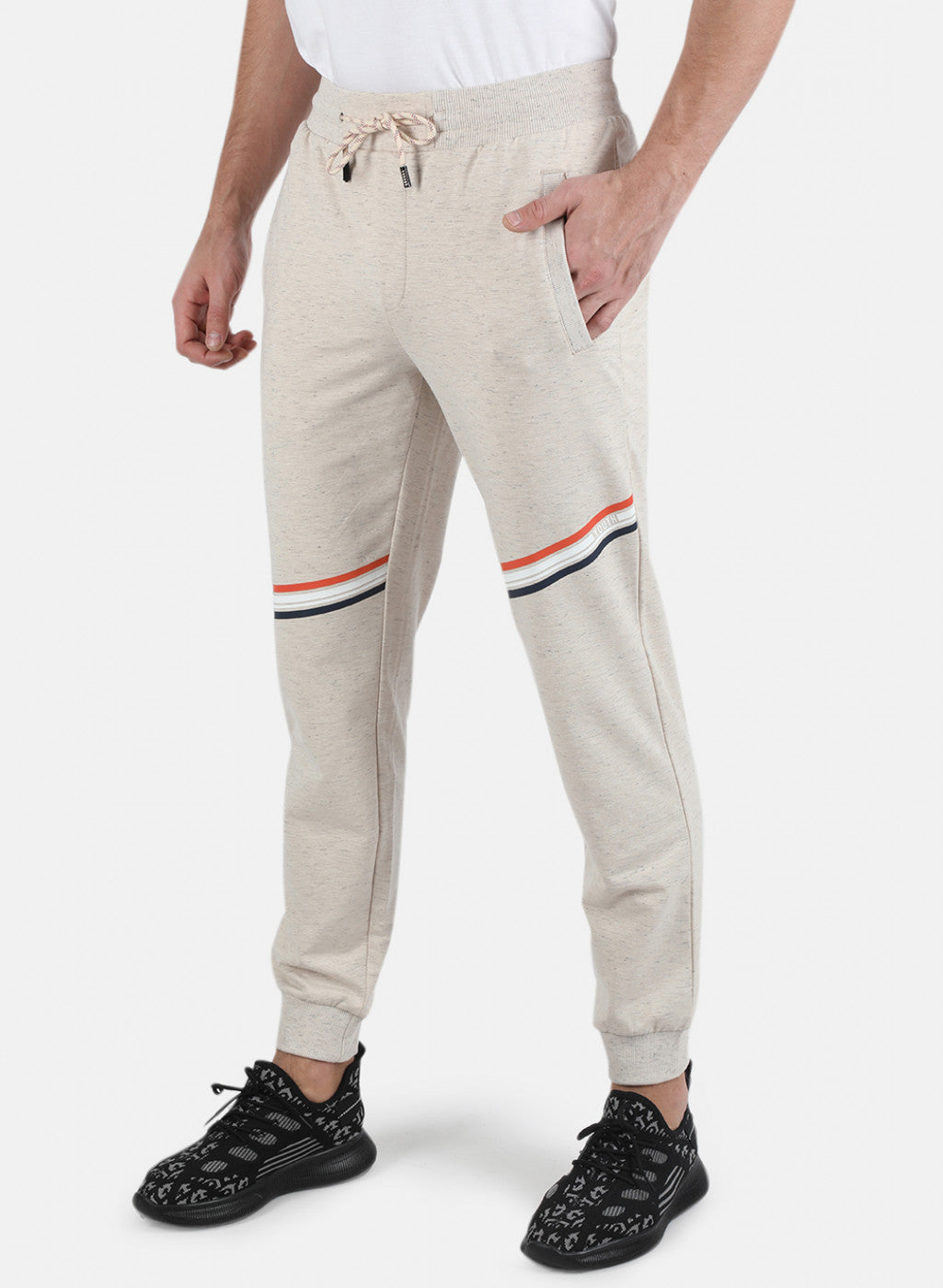 Men Beige Regular Fit Lower