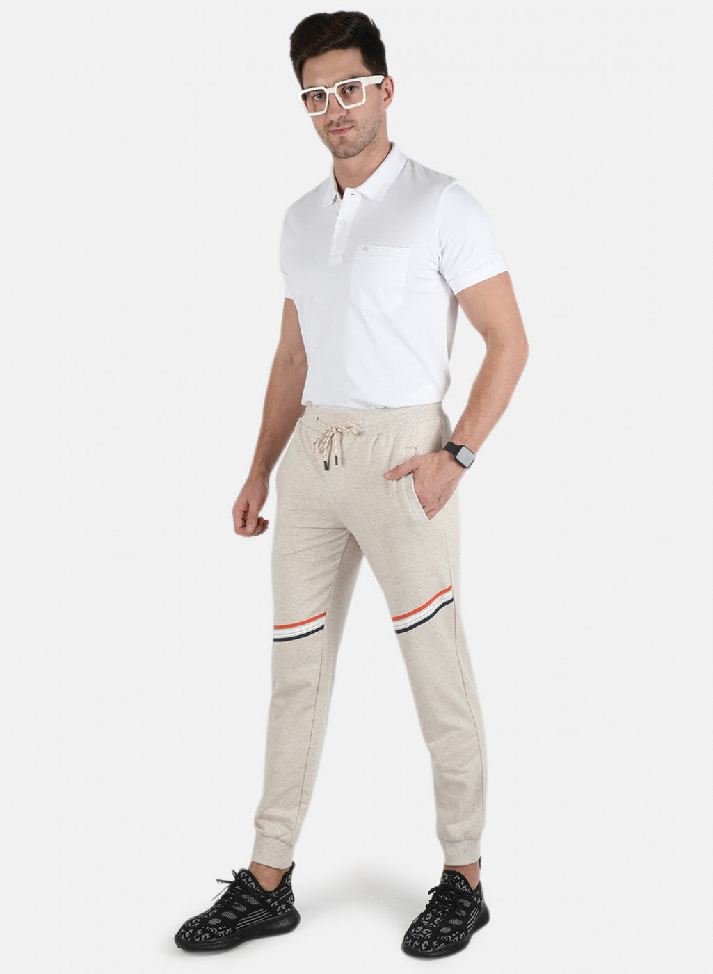 Men Beige Regular Fit Lower
