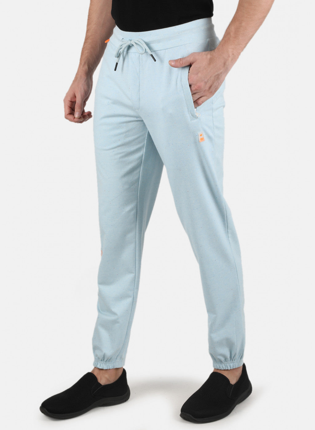 Men Blue Plain Lower