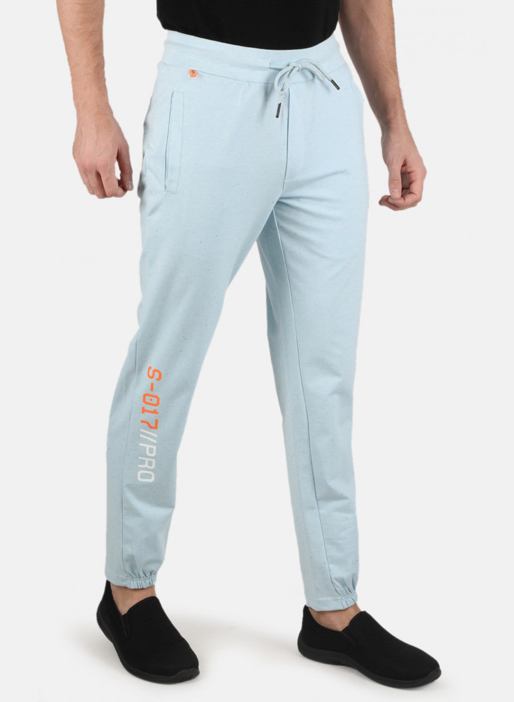 Men Blue Plain Lower