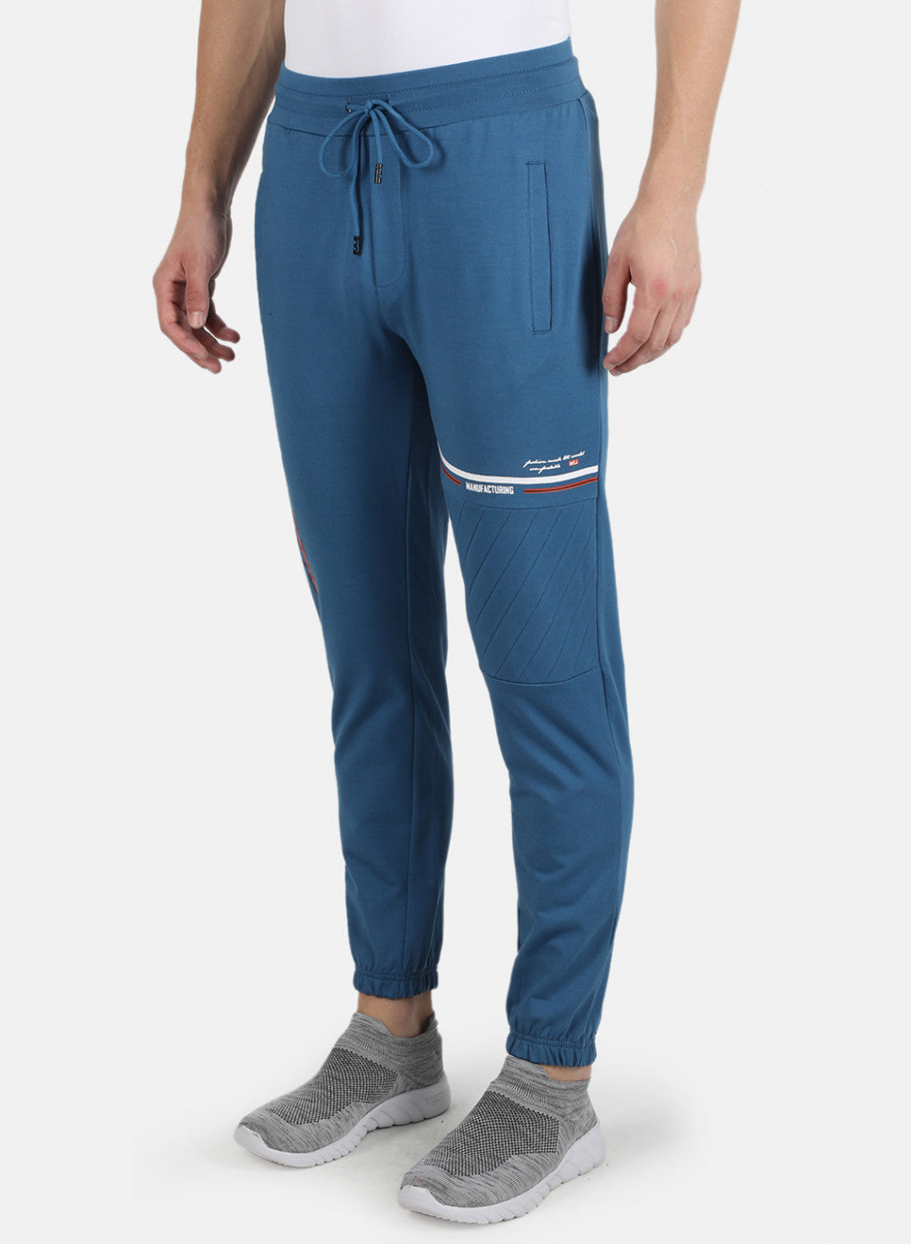 Men Blue Plain Lower