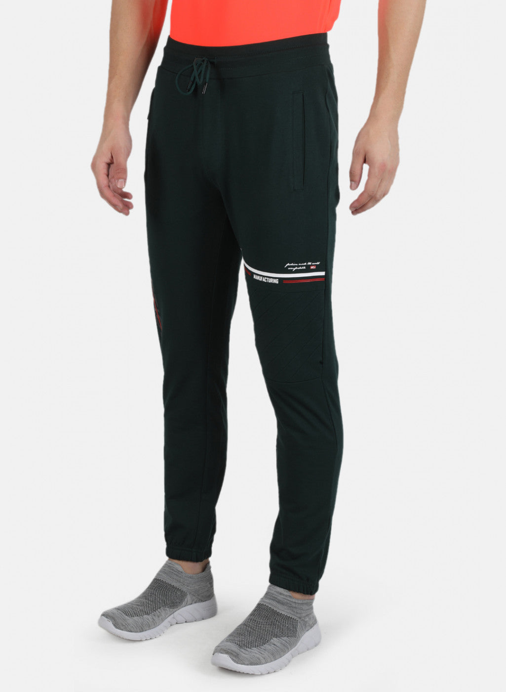 Men Green Plain Lower