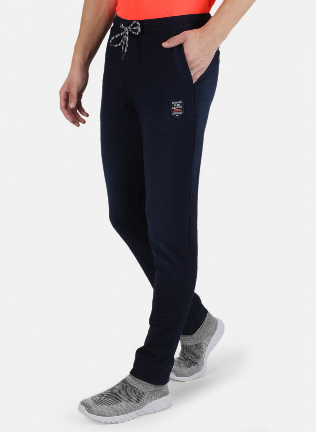 Men NAvy Blue Plain Lower