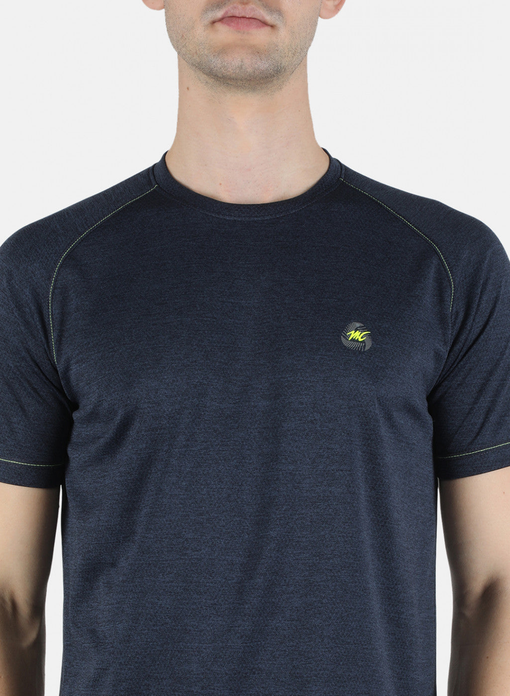 Men Blue Self Design Bermuda Set