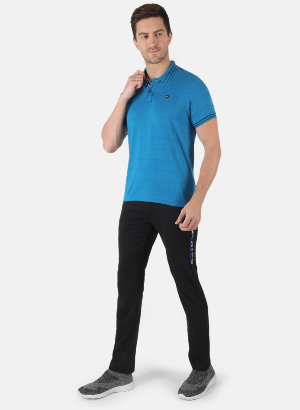 Men Blue Plain Lower Set