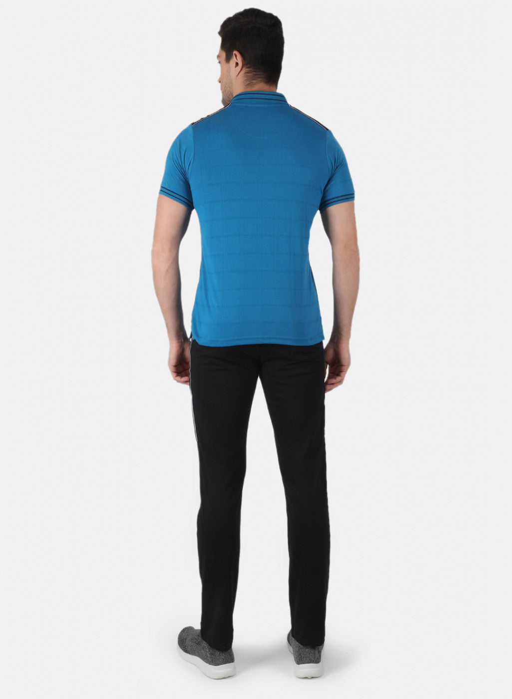 Men Blue Plain Lower Set