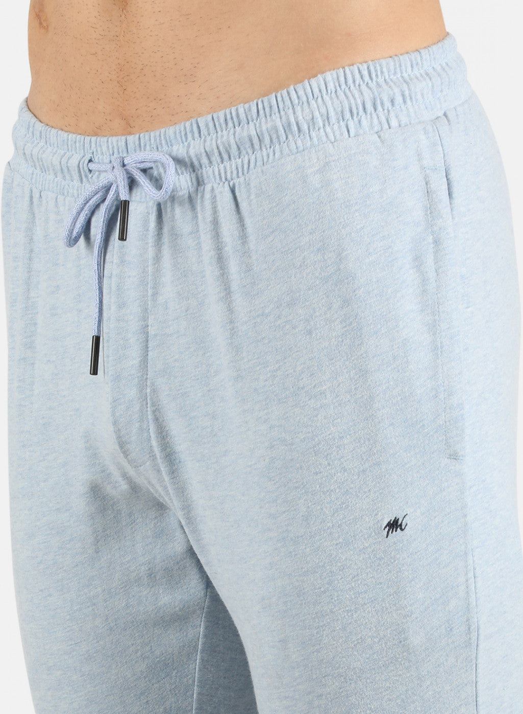 Men Sky Blue Stripe Lower Set