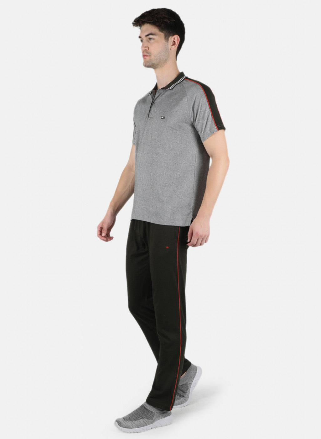 Men Olive Stripe 3 Pc Combo