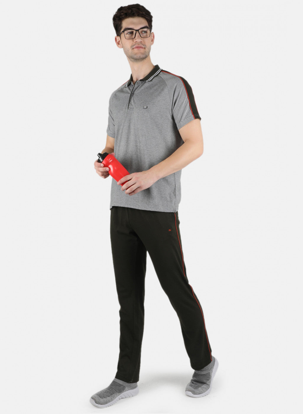 Men Olive Stripe 3 Pc Combo