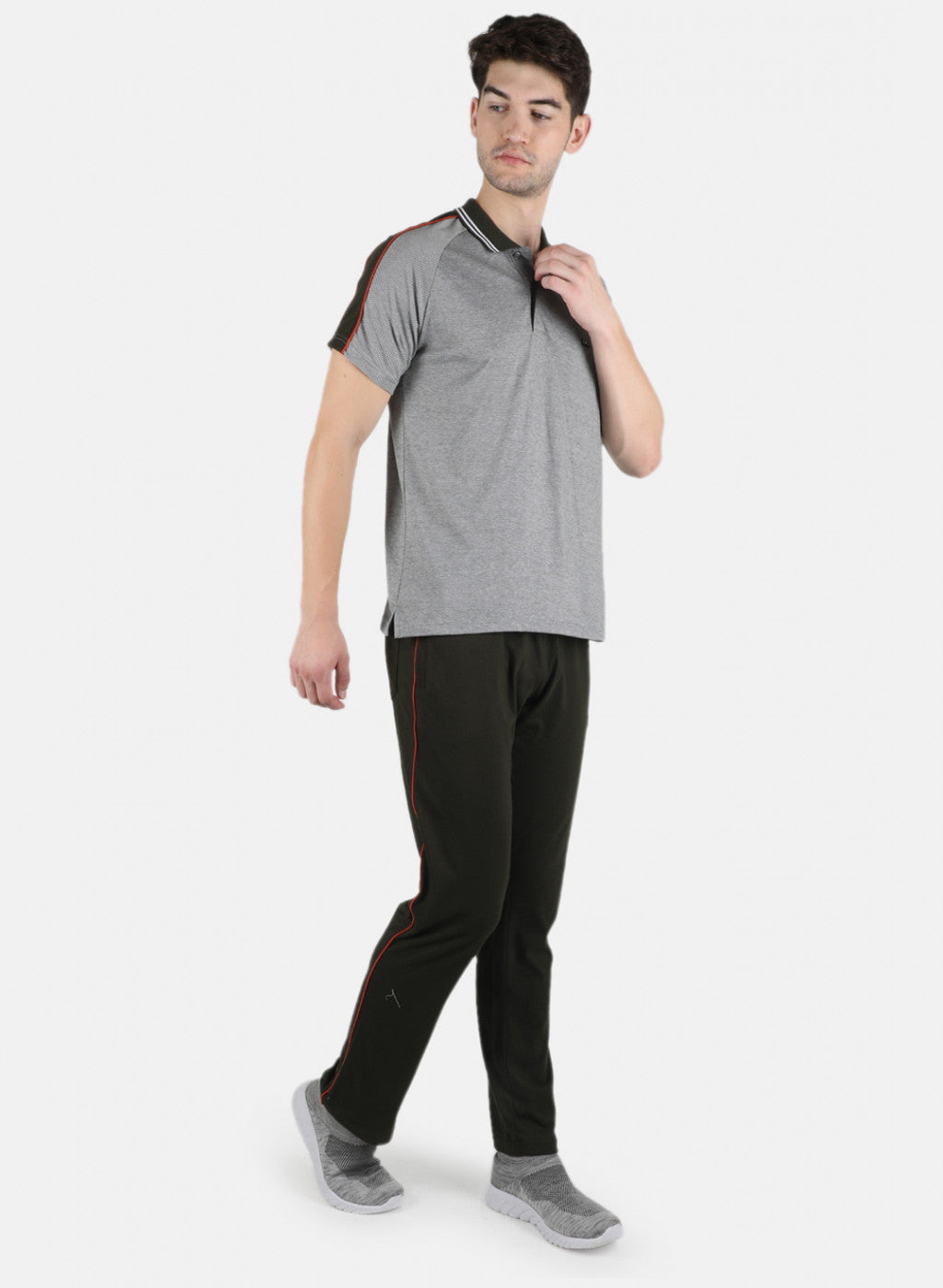 Men Olive Stripe 3 Pc Combo