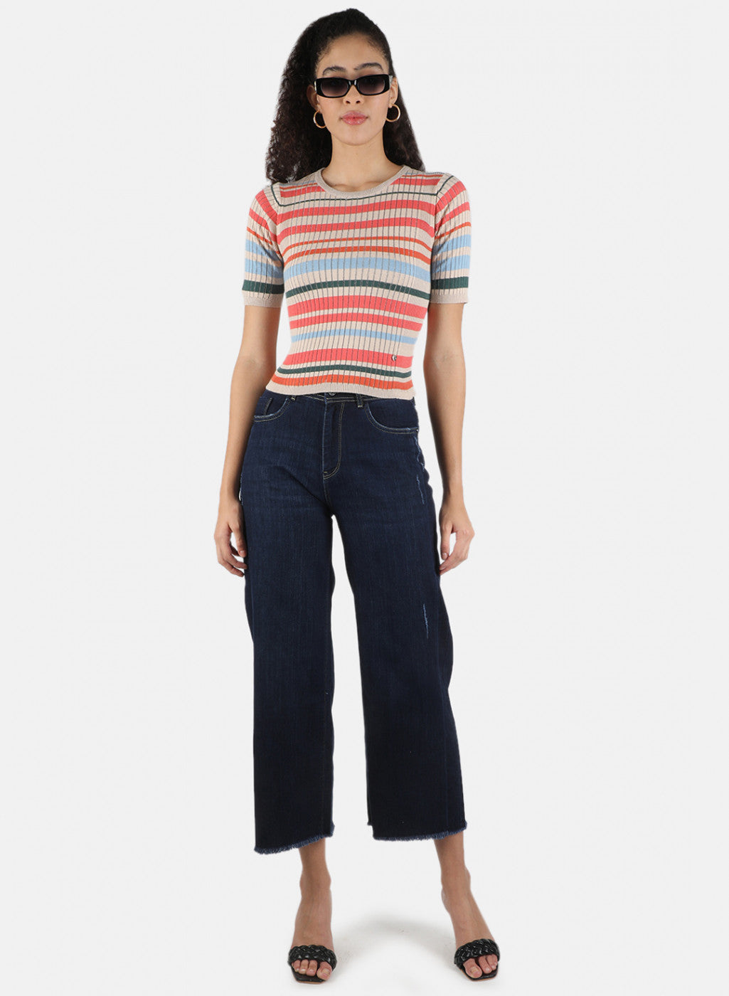 Women Multicolor Stripe Top
