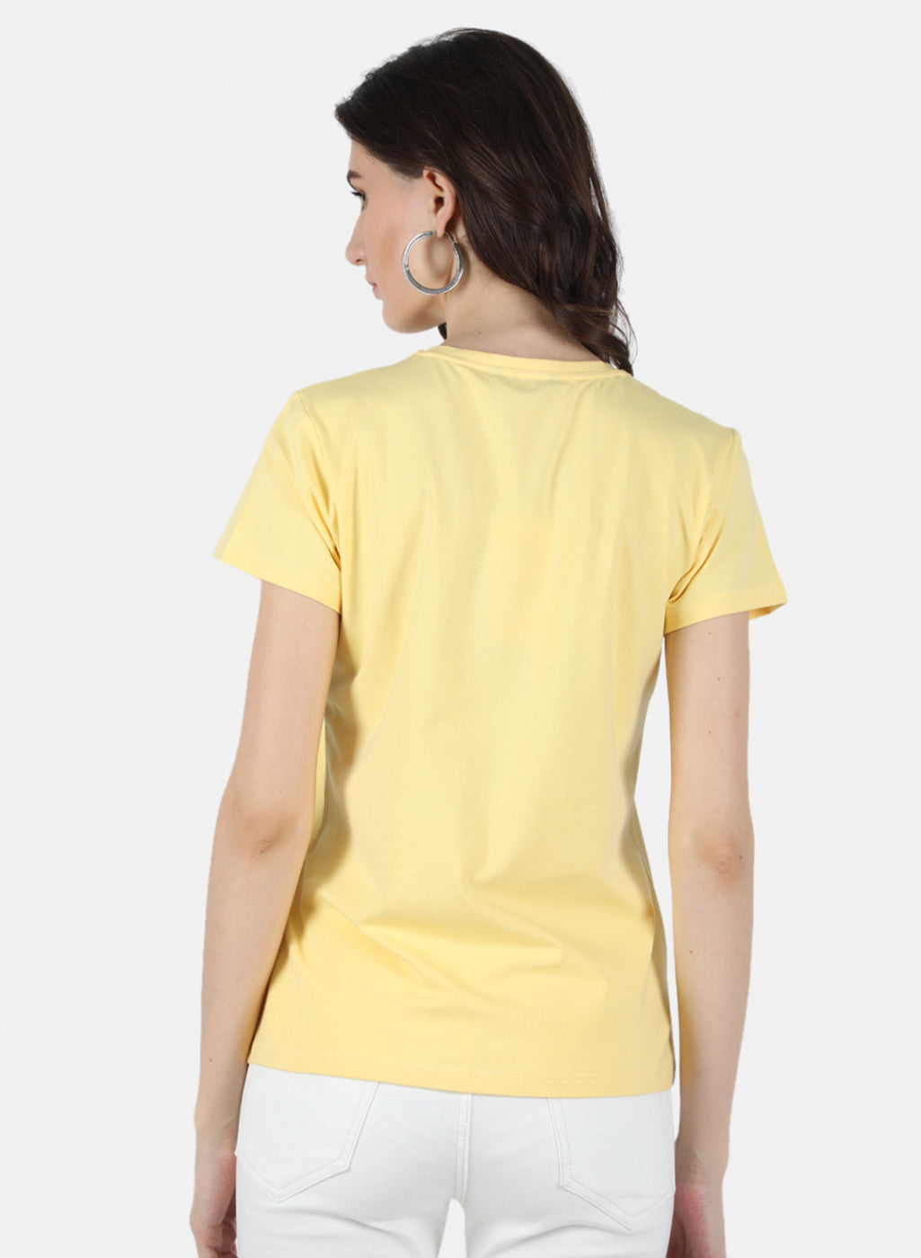 Women Yellow Printed Top