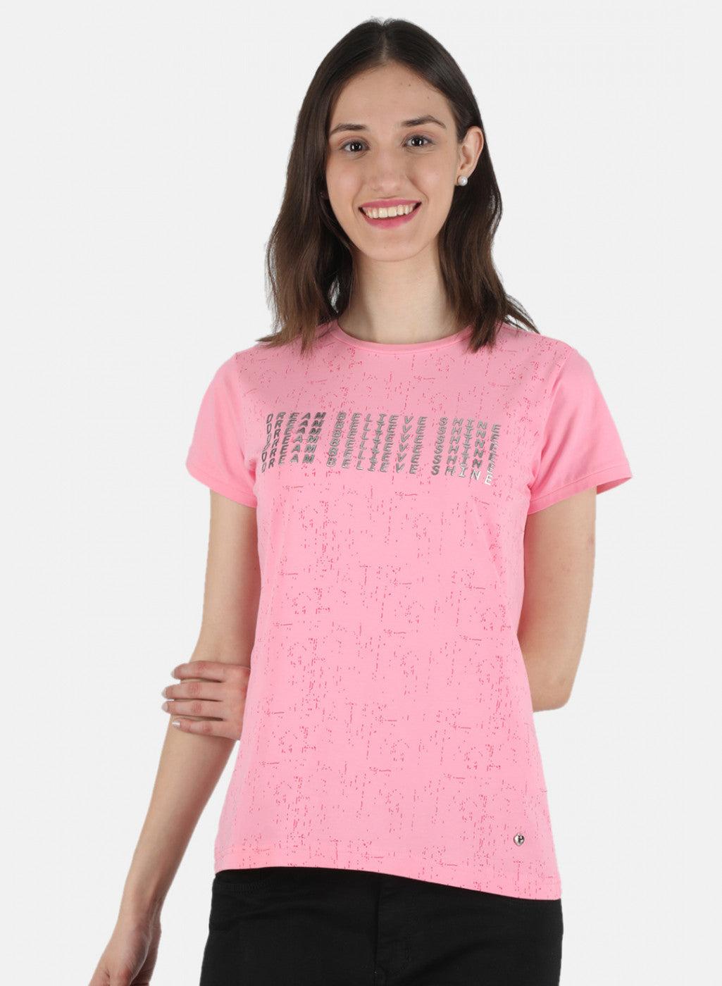 Women Pink Printed Top