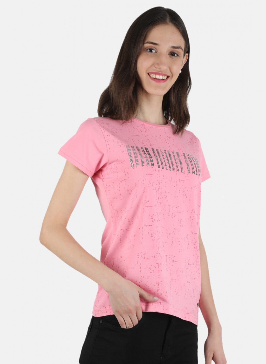 Women Pink Printed Top