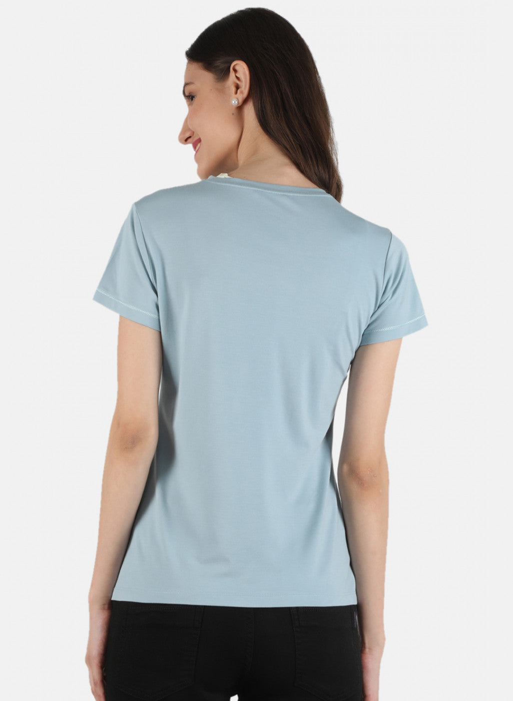 Women Blue Printed Top