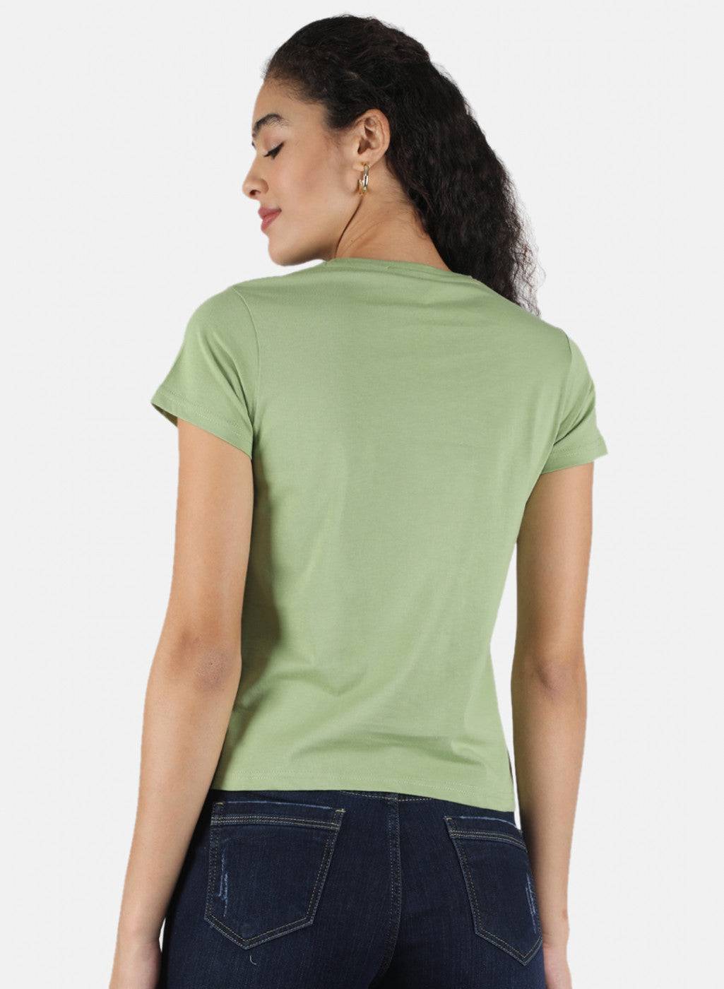 Women Green Printed Top