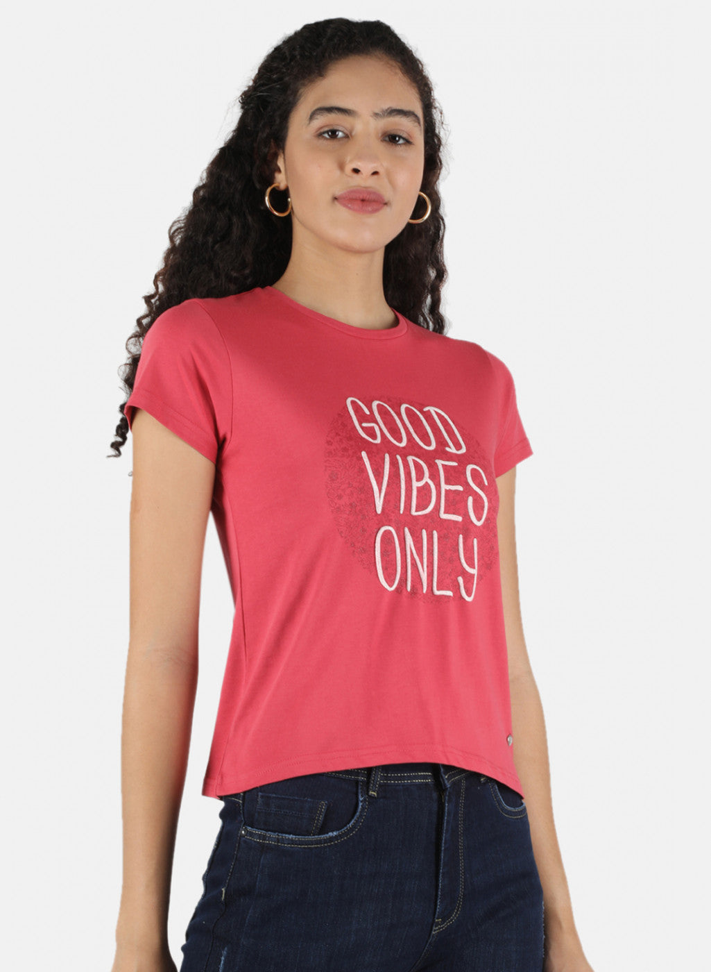 Women Pink Printed Top