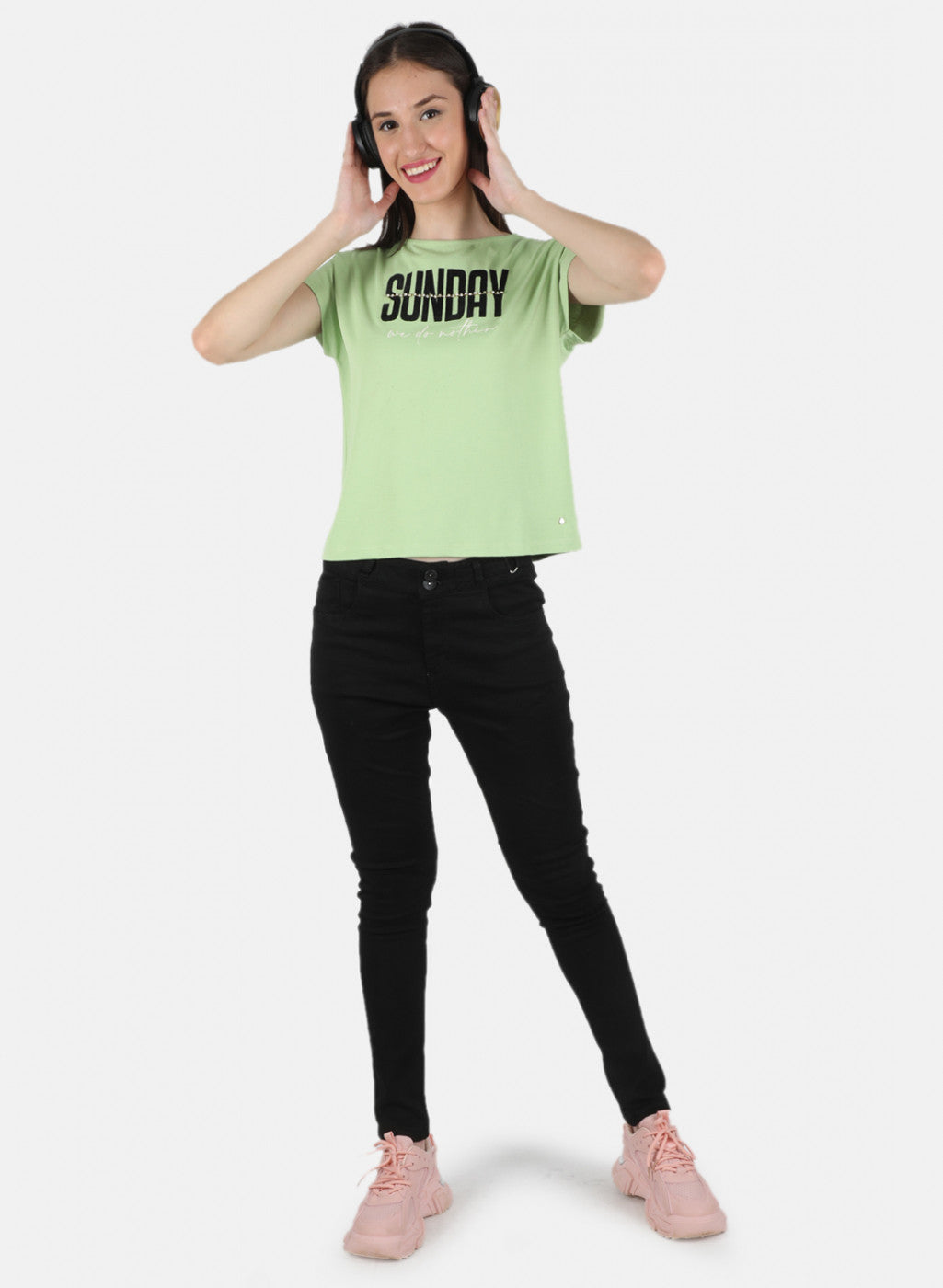 Women Green Printed Top