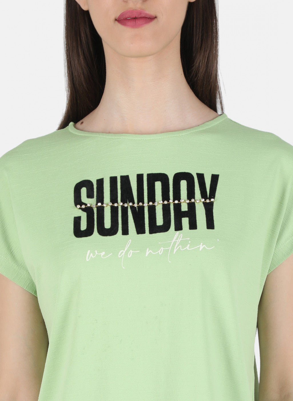 Women Green Printed Top