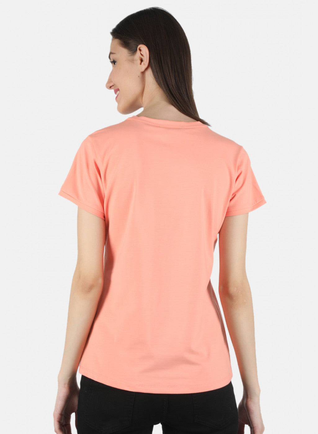 Women Peach Printed Top