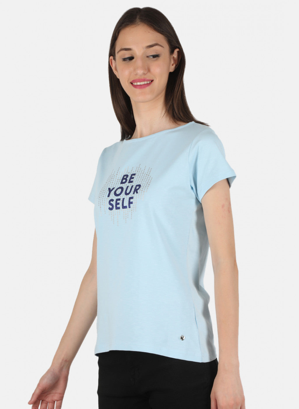 Women Blue Printed Top