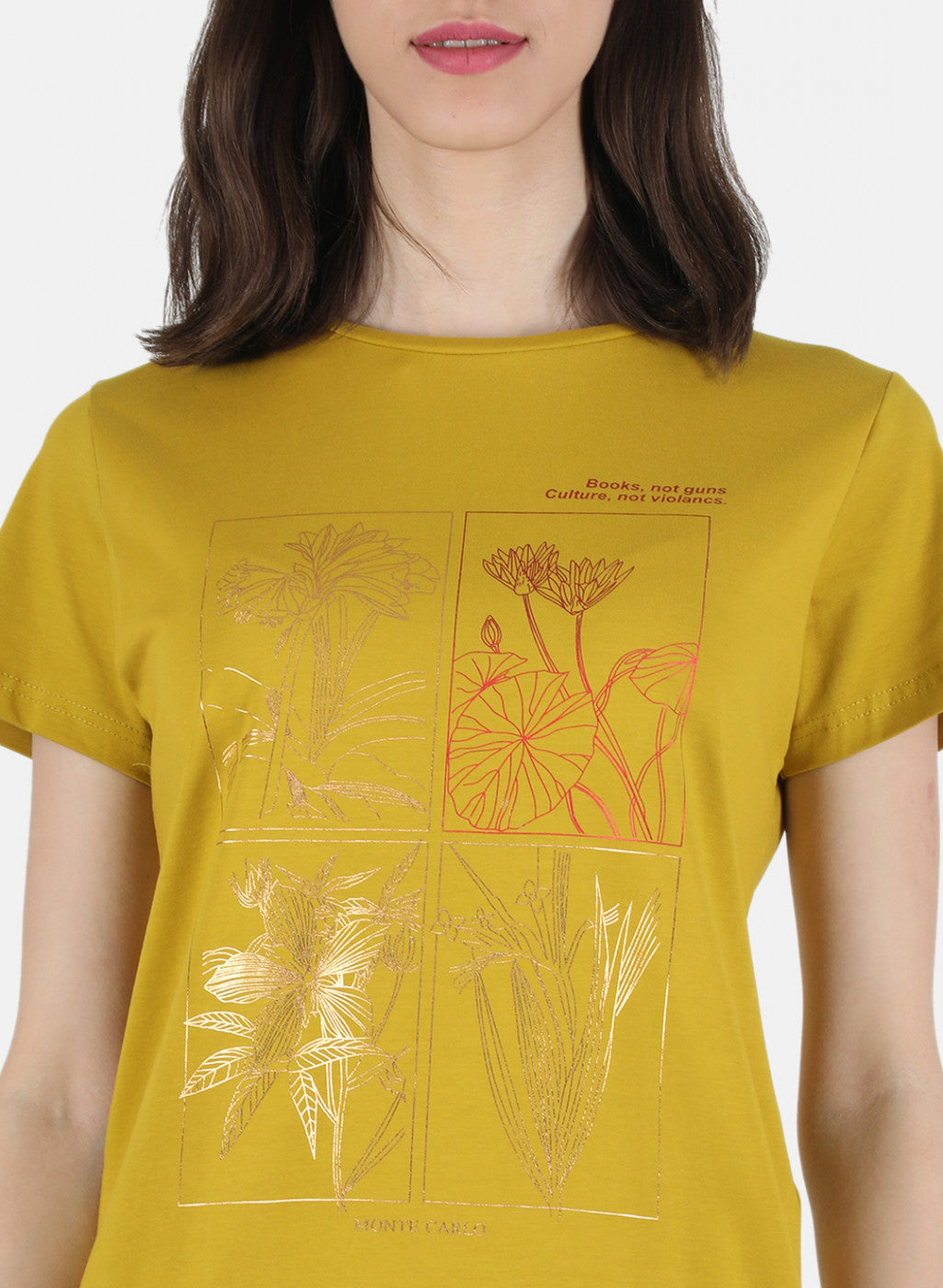 Women Mustard Printed Top