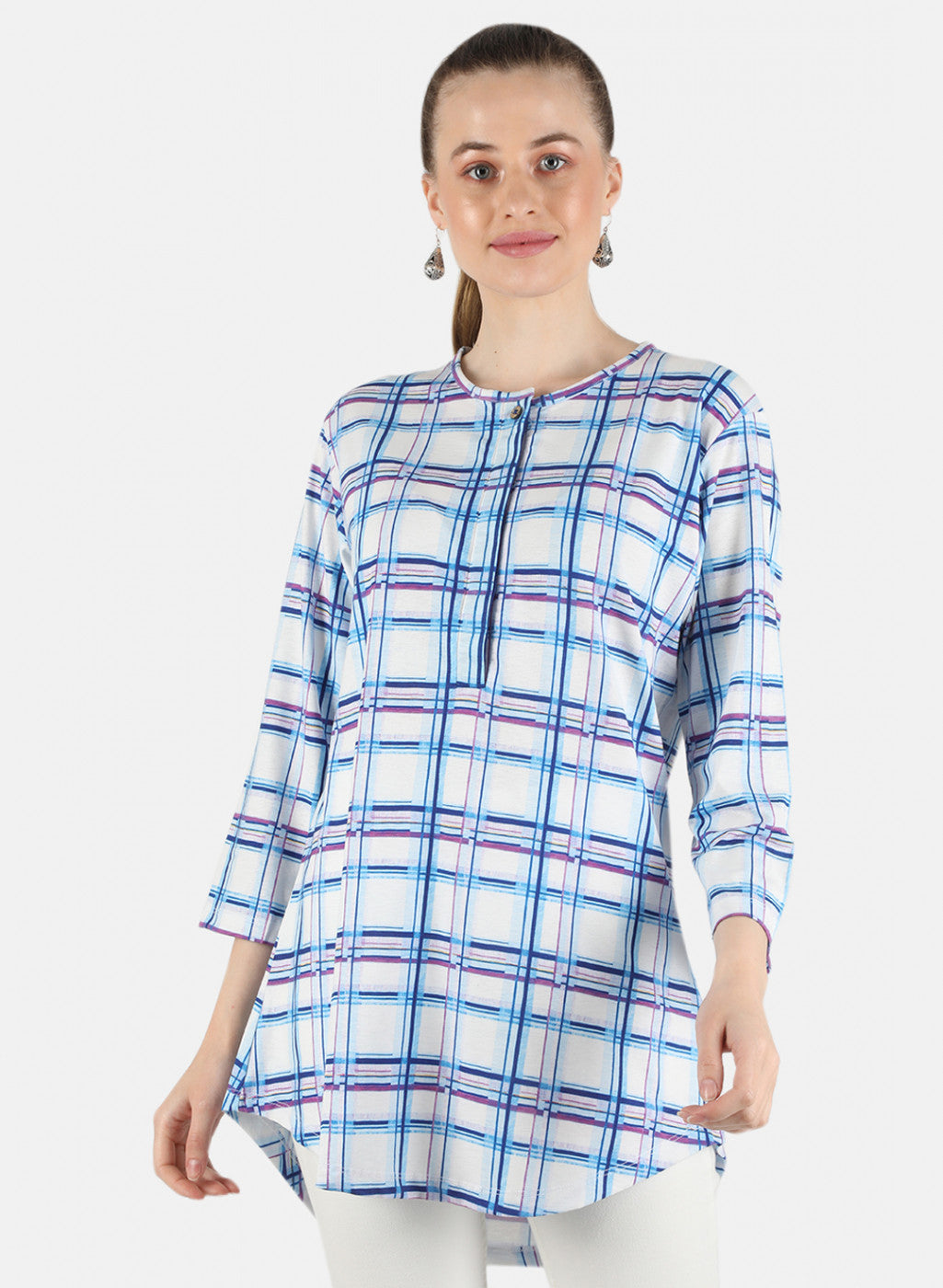 Women Blue Printed Top