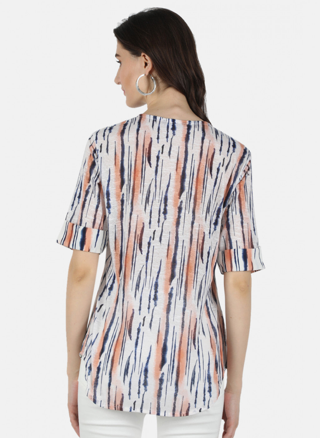 Women Cream Printed Top