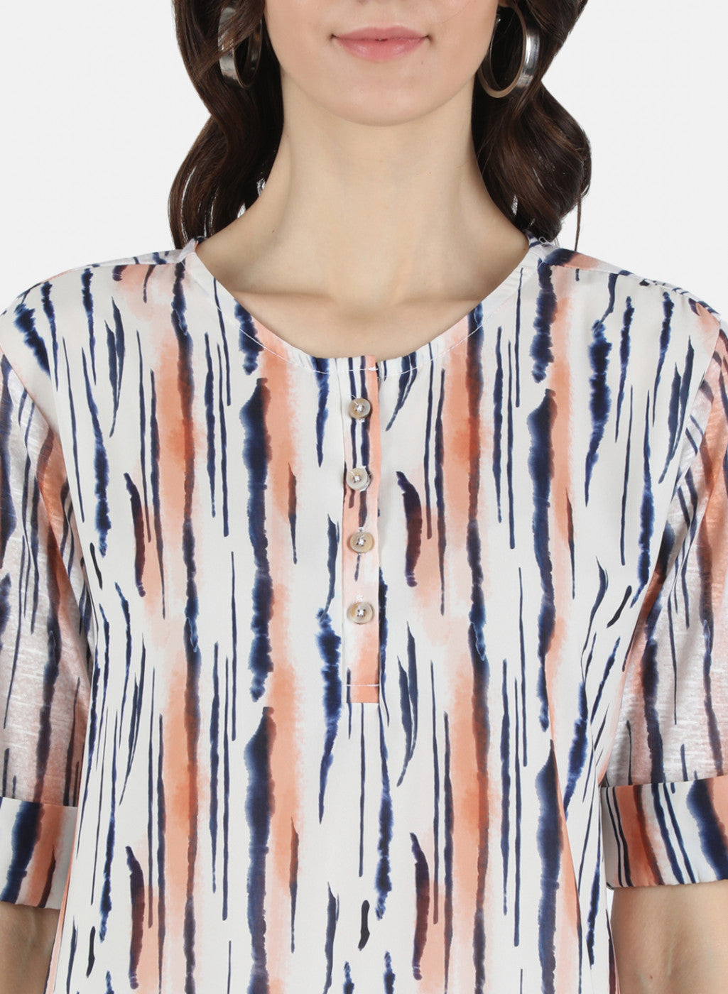 Women Cream Printed Top