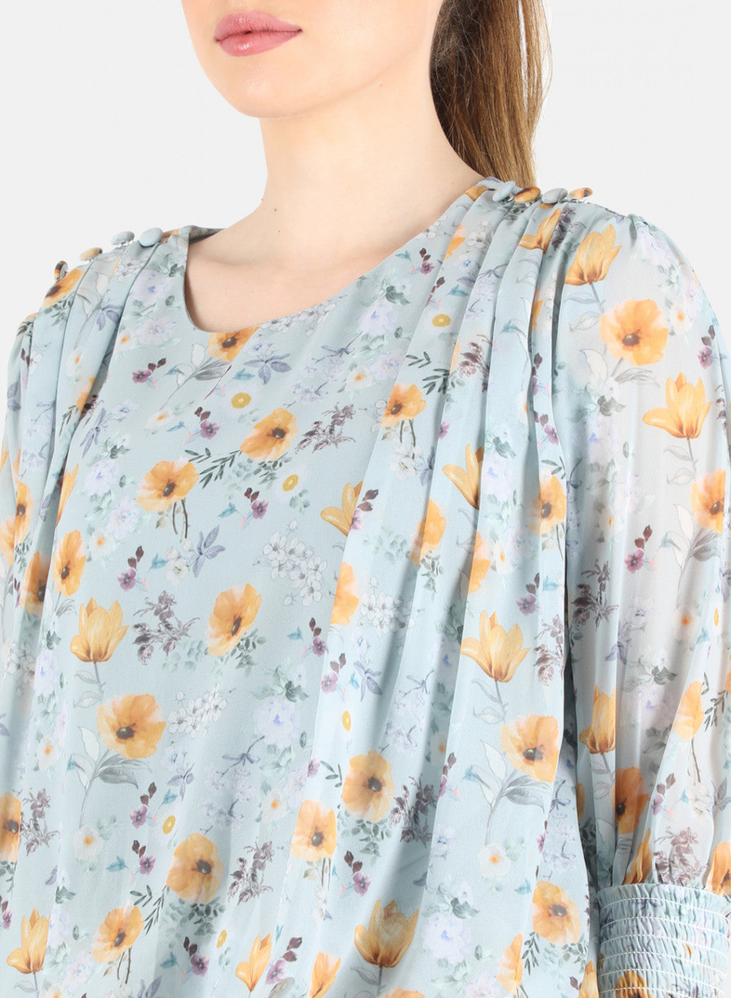 Women Grey Printed Top