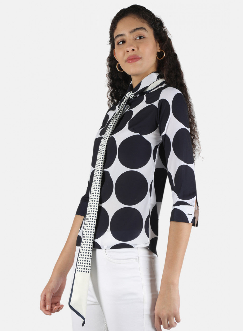 Women Navy Blue Printed Top