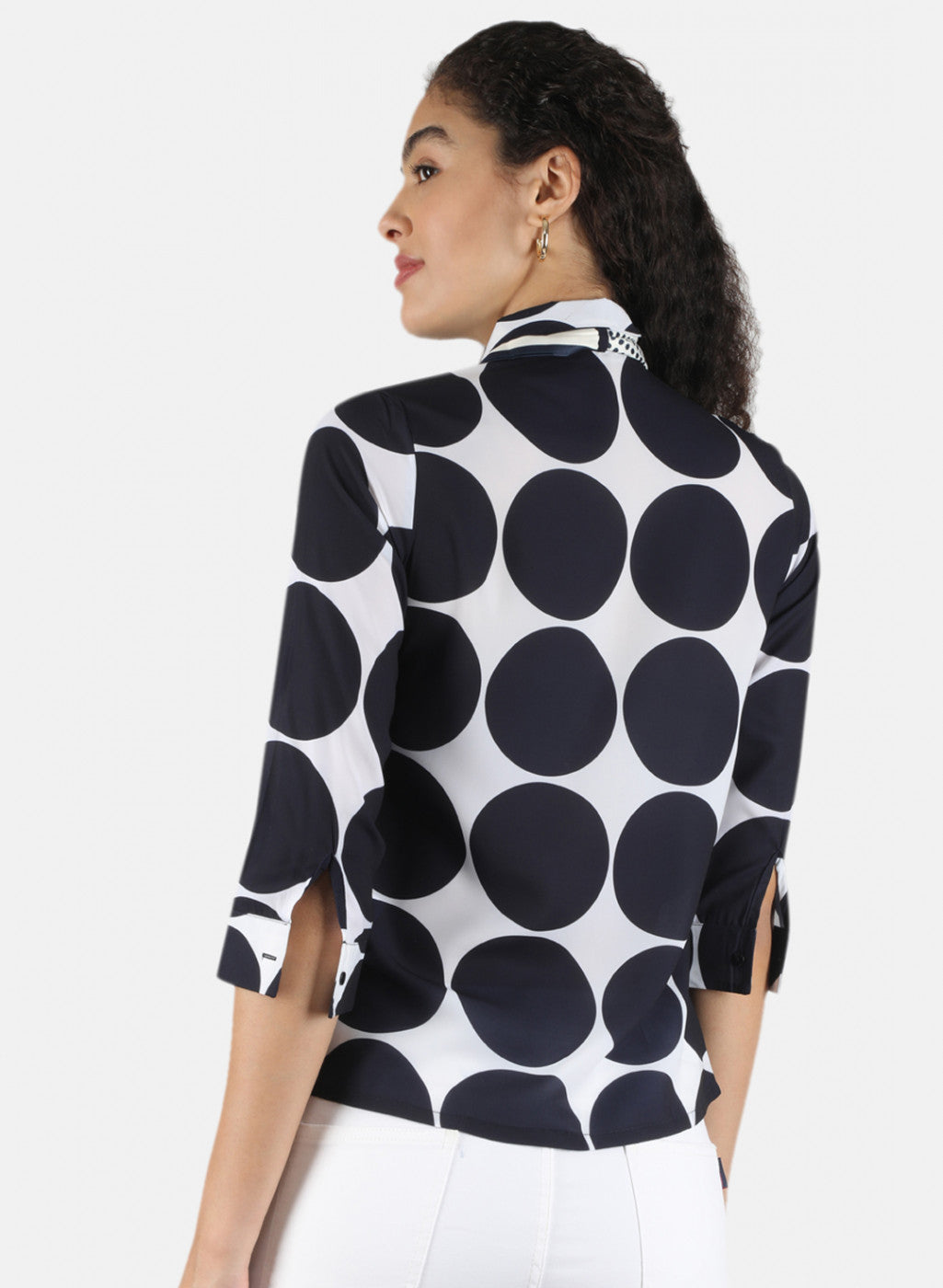 Women Navy Blue Printed Top