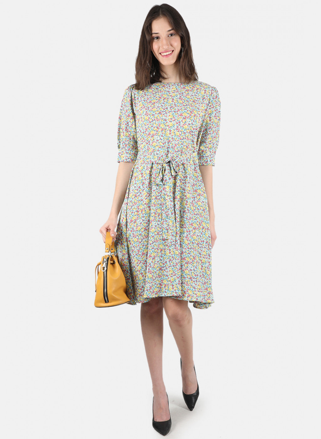 Women Green Printed Dress