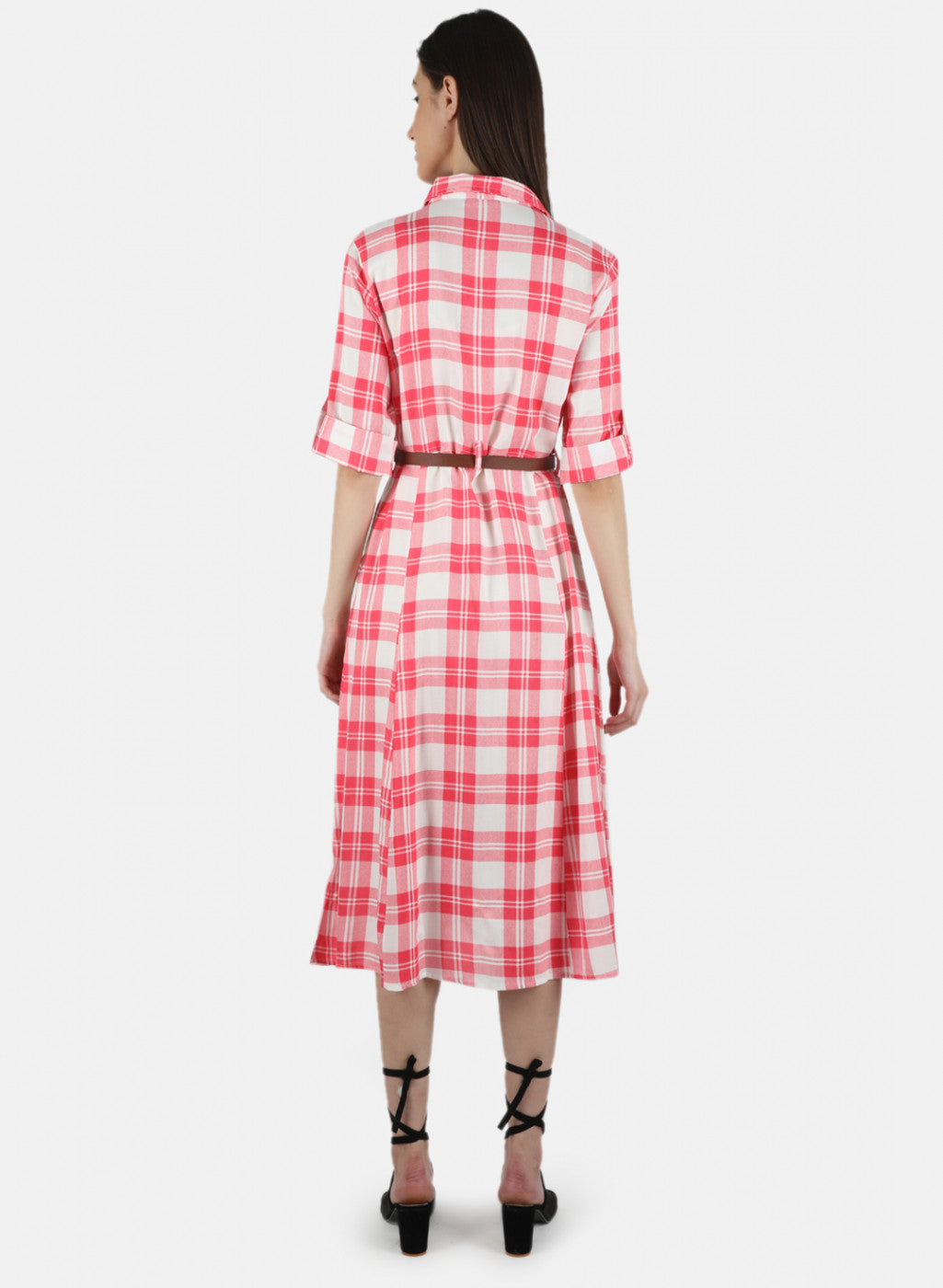 Women Pink Printed Dress