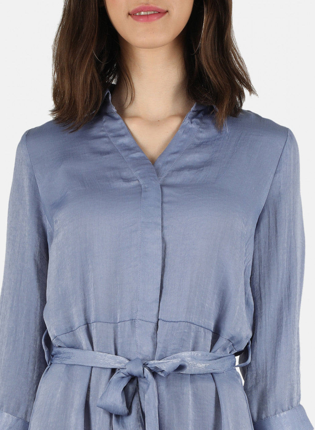 Women Grey Solid Dress