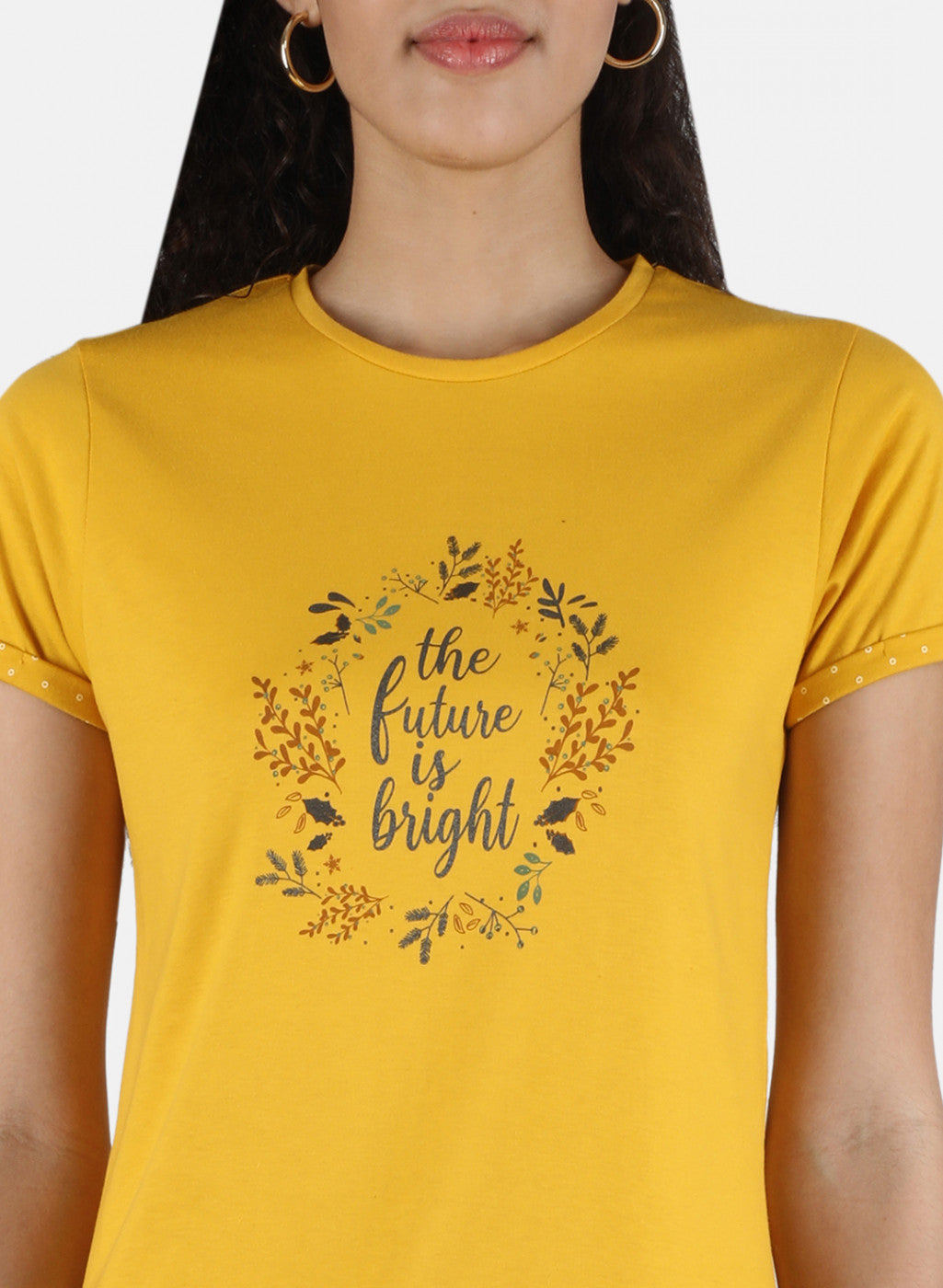 Women Mustard Printed Lower Set