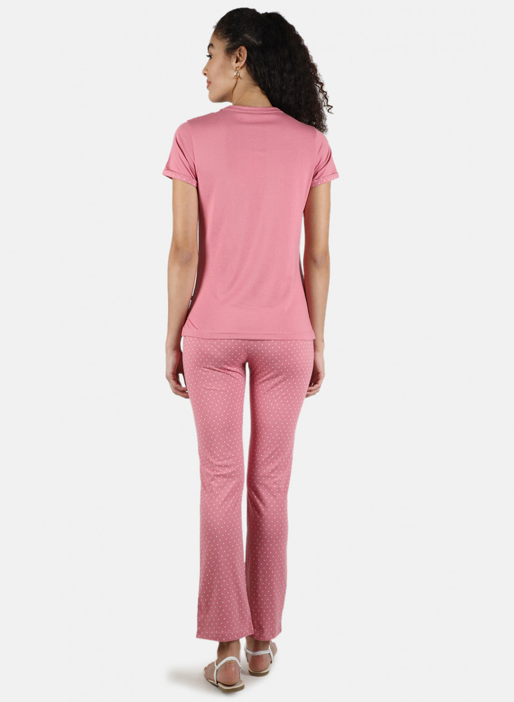 Women Pink Printed Lower Set