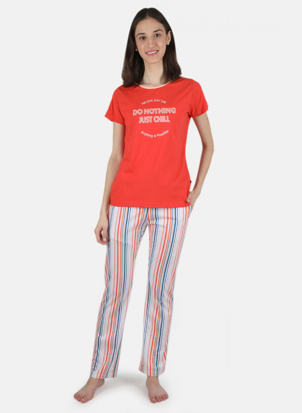 Women Pink Printed Lower Set