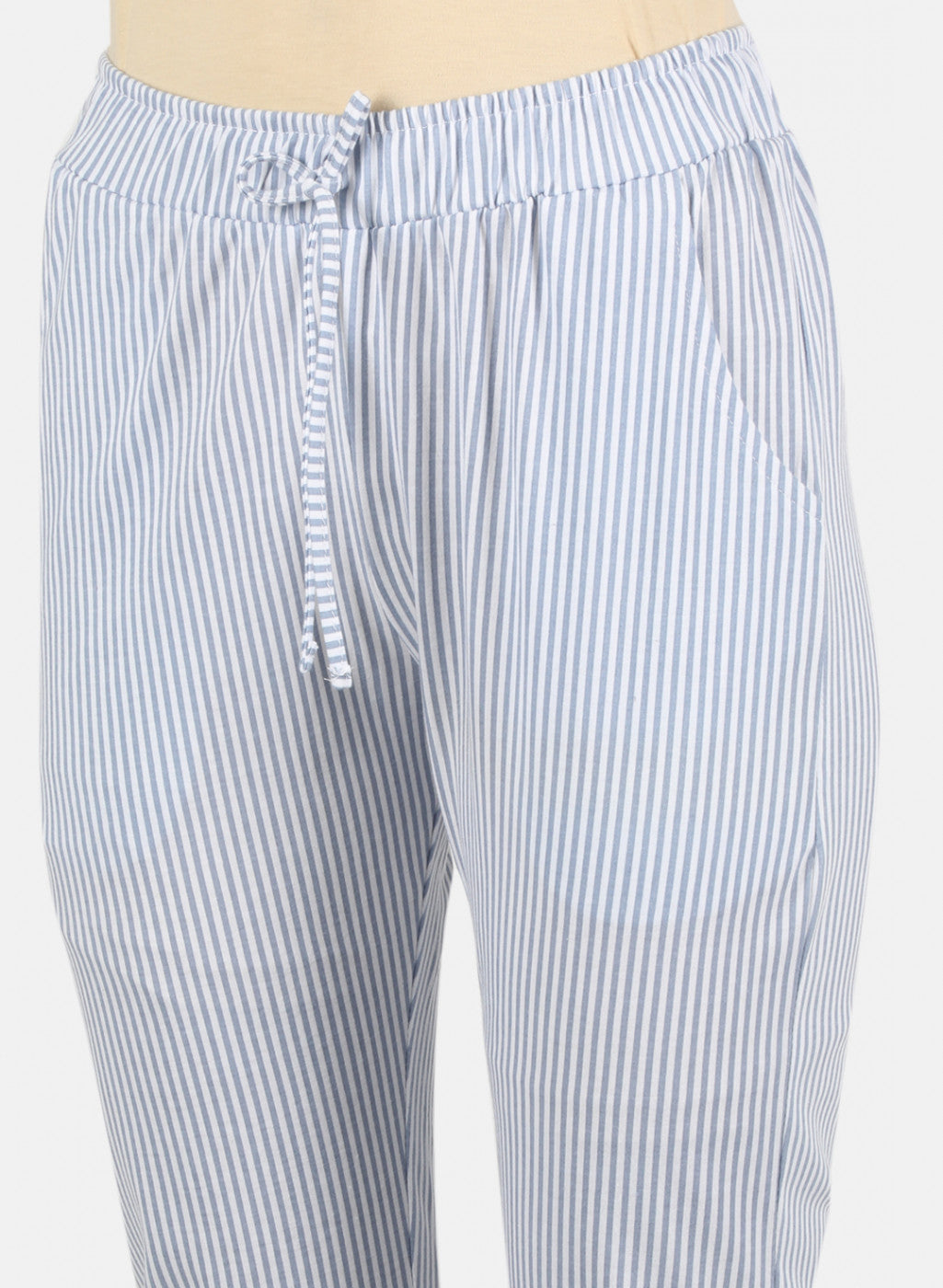 Women White Printed Lower Set