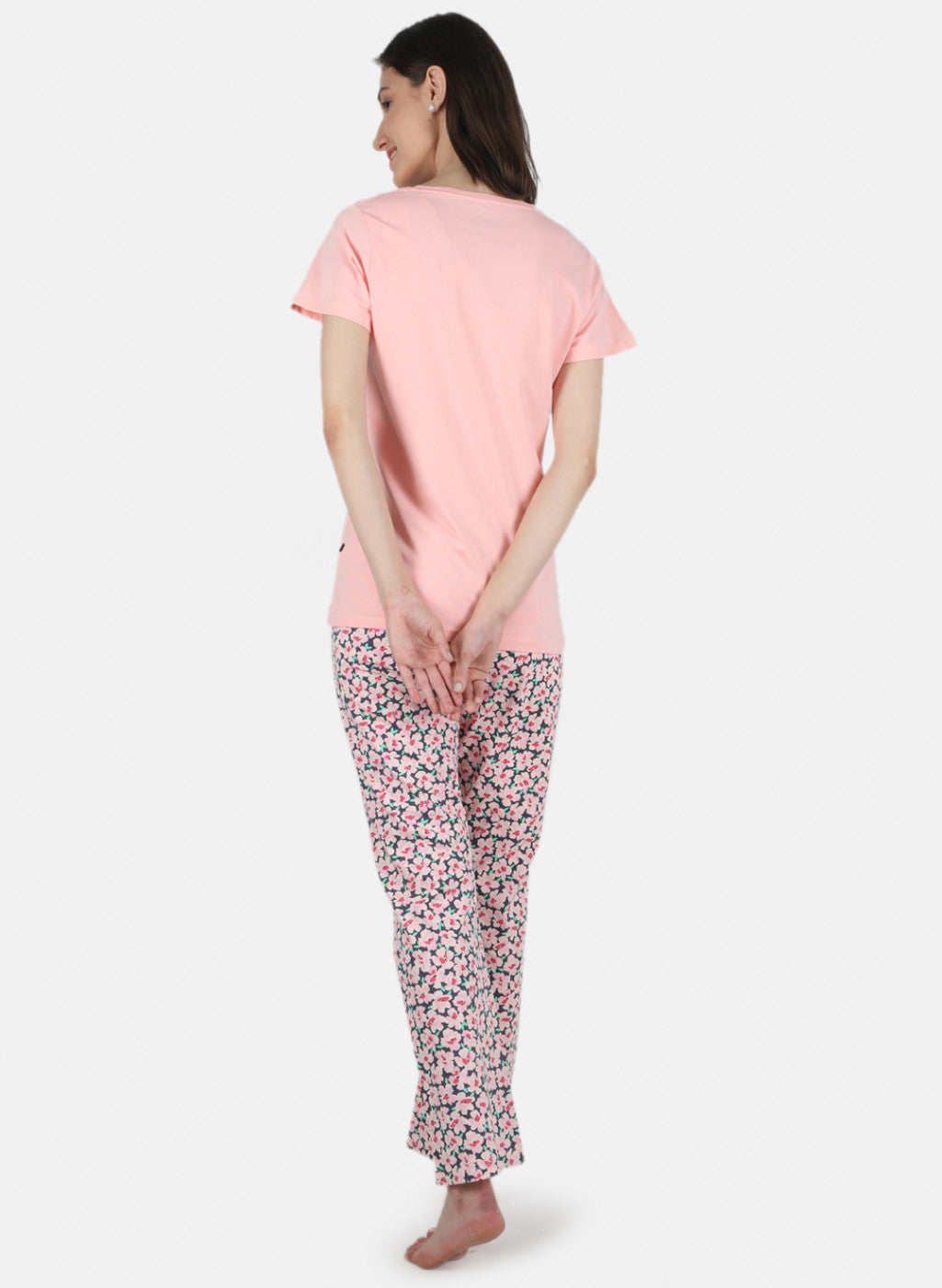 Women Pink Printed Lower Set