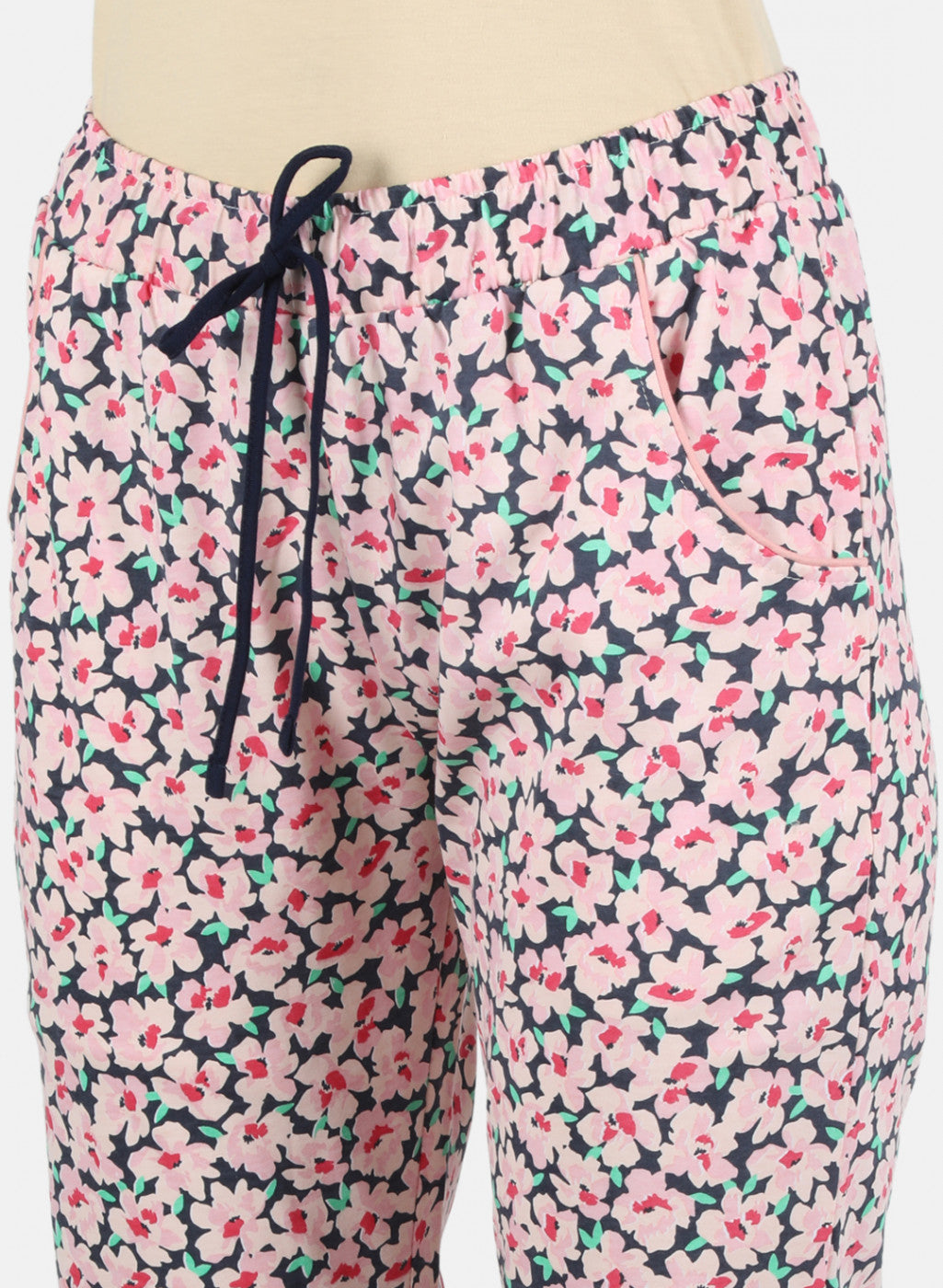 Women Pink Printed Lower Set