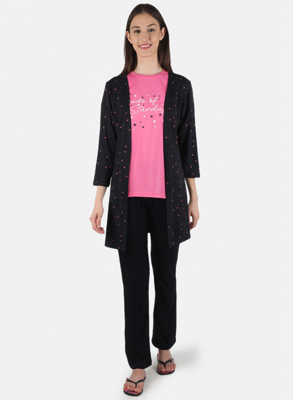 Women Navy Blue Printed 3 Pc Combo